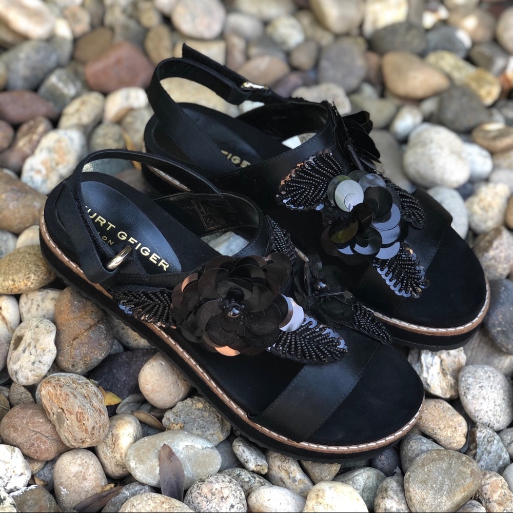 Kurt Geiger Platform Embellished Sandals